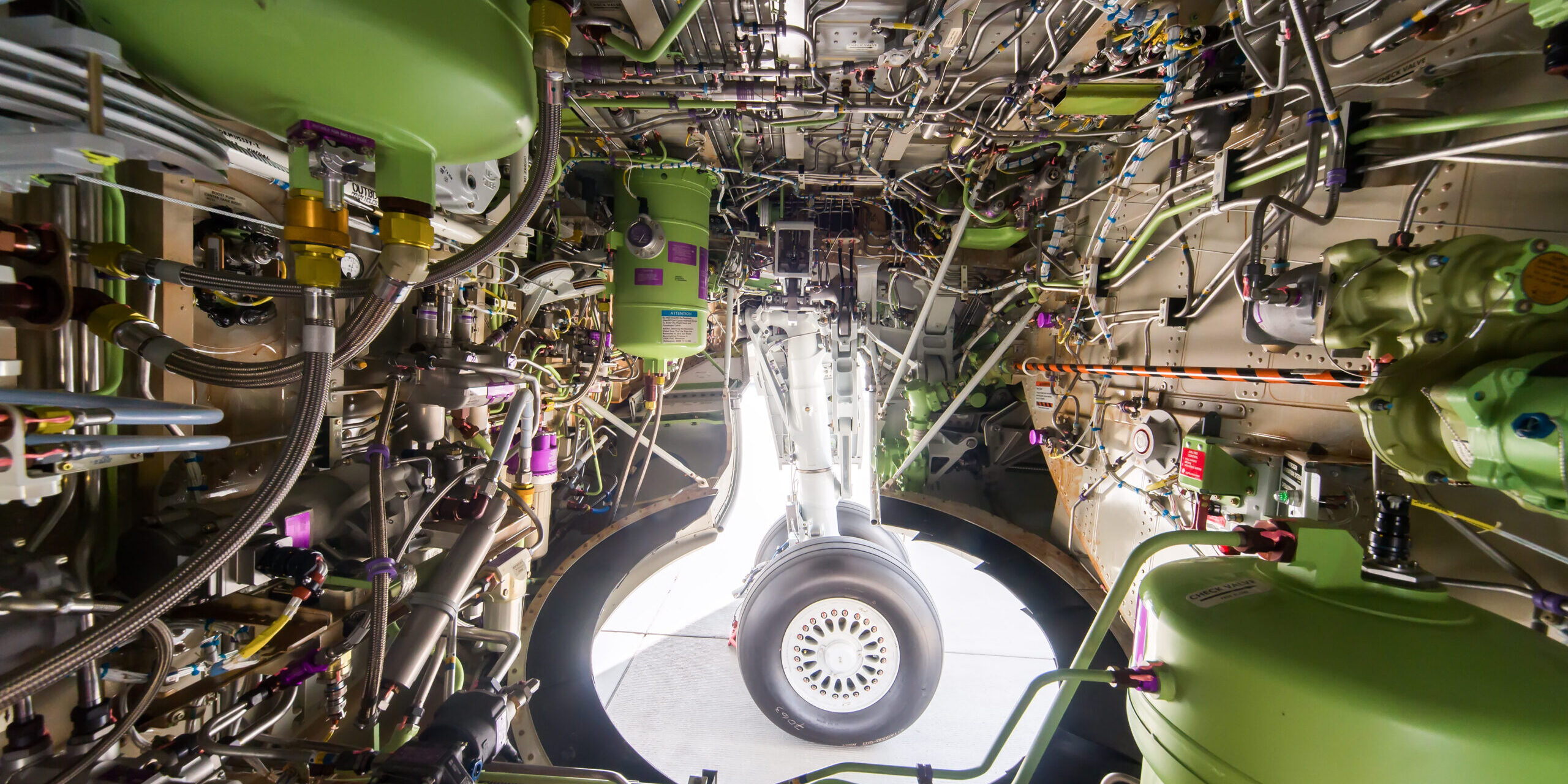 Aircraft’s main landing gear compartment