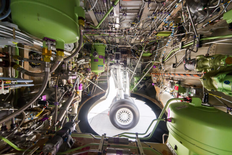 Aircraft’s main landing gear compartment